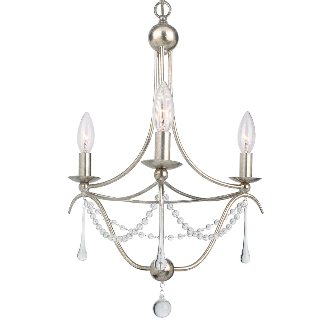 Crystorama Metro 3-Light Mini Chandelier
