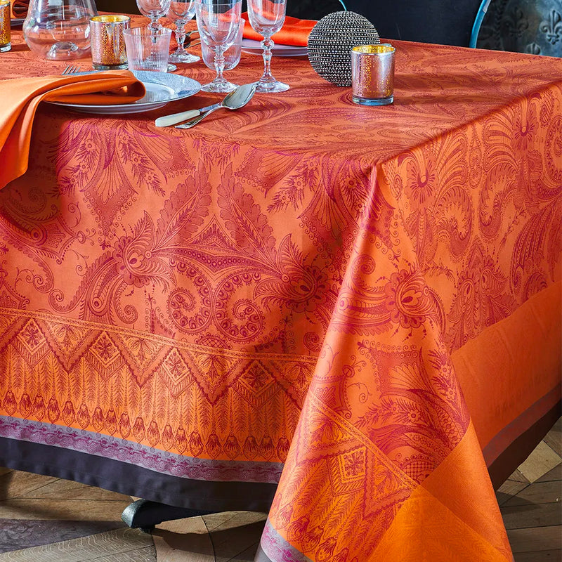 Garnier Thiebaut Grace Flamboyant Jacquard Tablecloth