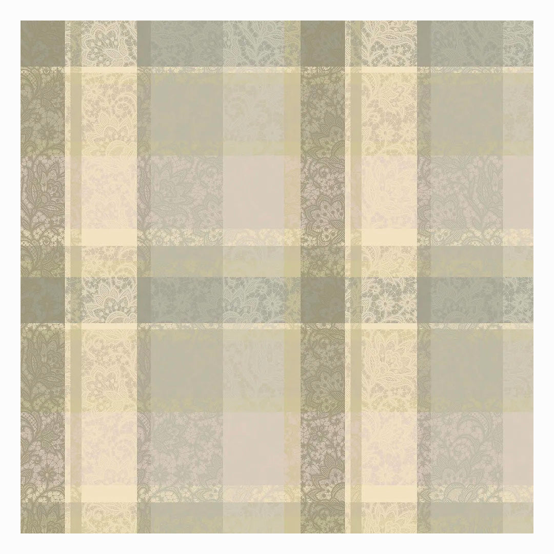 Garnier Thiebaut Mille Dentelles Naturel Jacquard Tablecloth