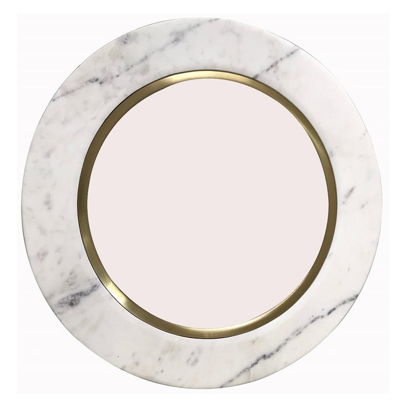 Covert Marble Round Wall Mirror