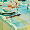 Garnier Thiebaut Mille Venusta Aqua Jacquard Tablecloth