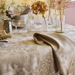 Garnier Thiebaut Mille Giverny Naturel Jacquard Tablecloth