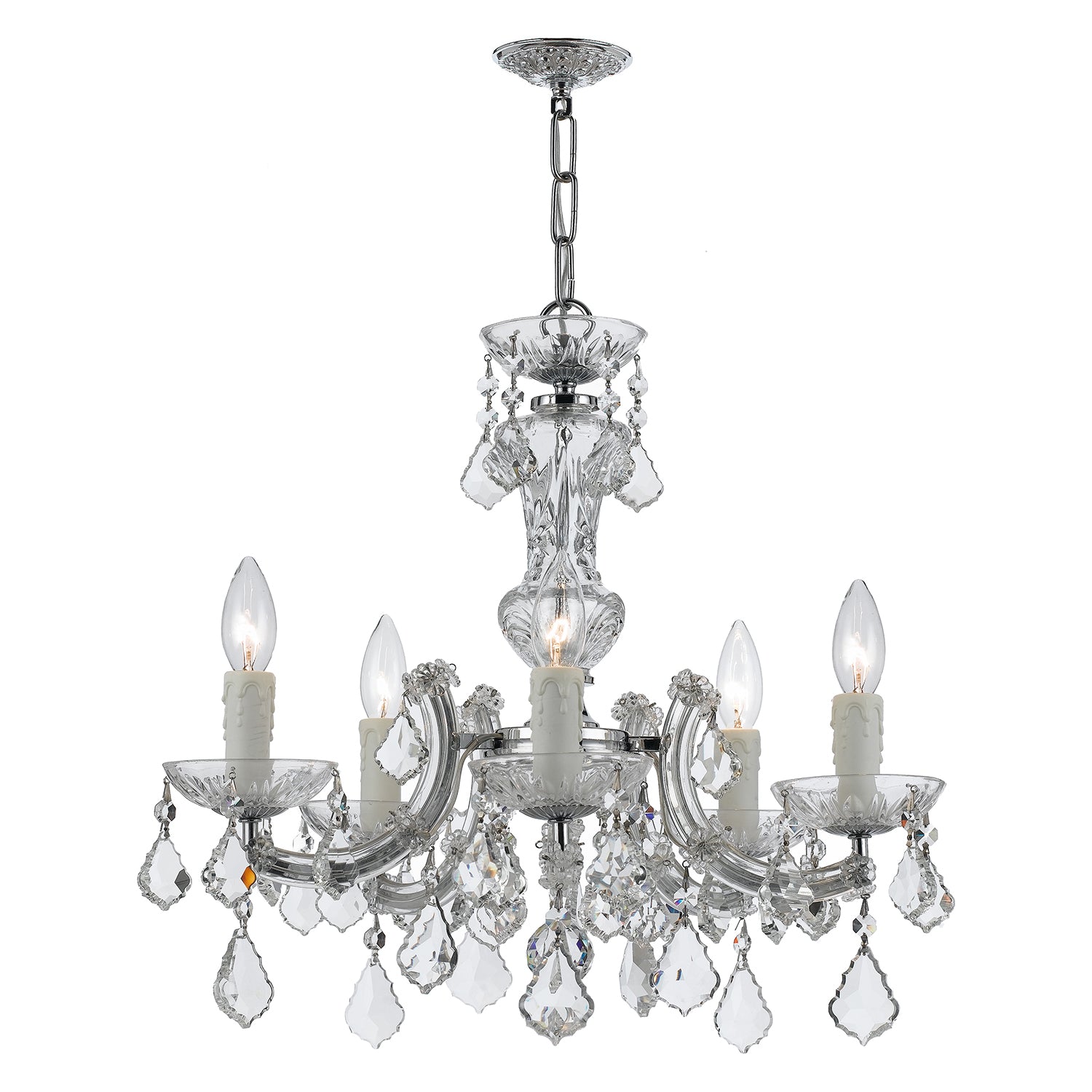 Crystorama Maria Theresa 4376 5-Light Mini Chandelier