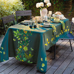 Garnier Thiebaut Mille Delices Boises Vert Tablecloth