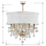 Crystorama Brentwood Smooth Shade Mini Chandelier