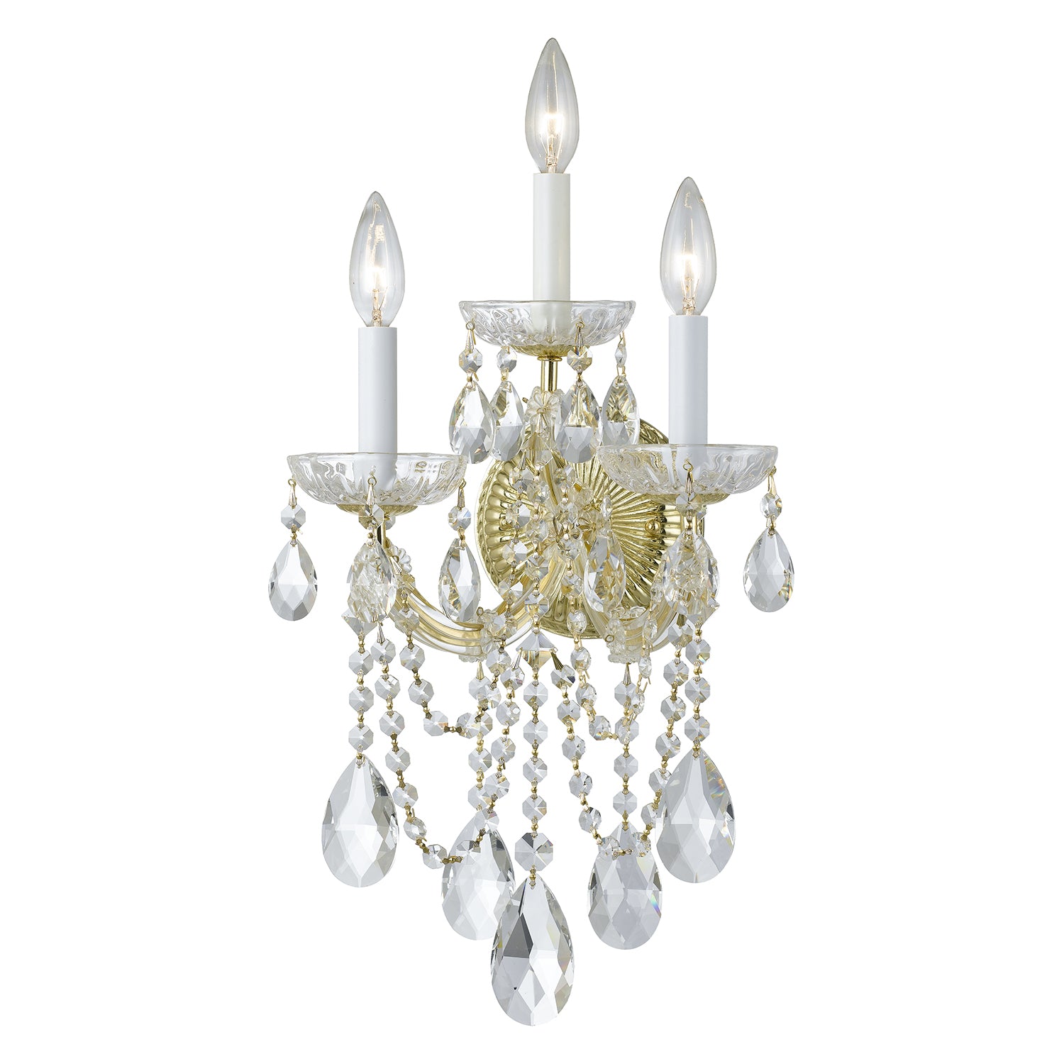 Crystorama Maria Theresa 4423 3-Light Wall Sconce