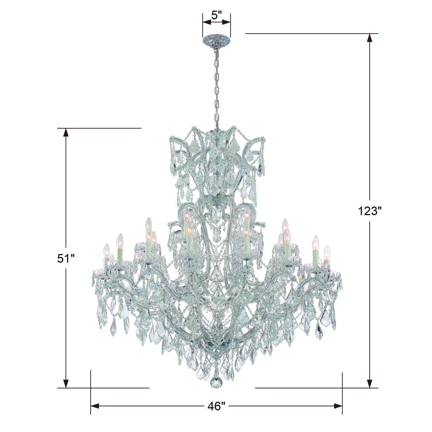 Crystorama Maria Theresa 25-Light Chandelier