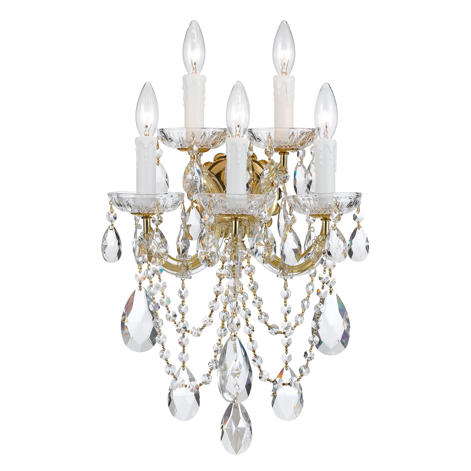 Crystorama Maria Theresa 4425 5-Light Wall Sconce