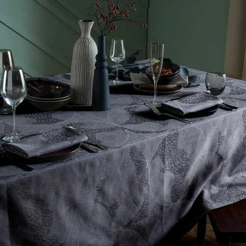 Garnier Thiebaut Mille Gouttes Metal Jacquard Tablecloth