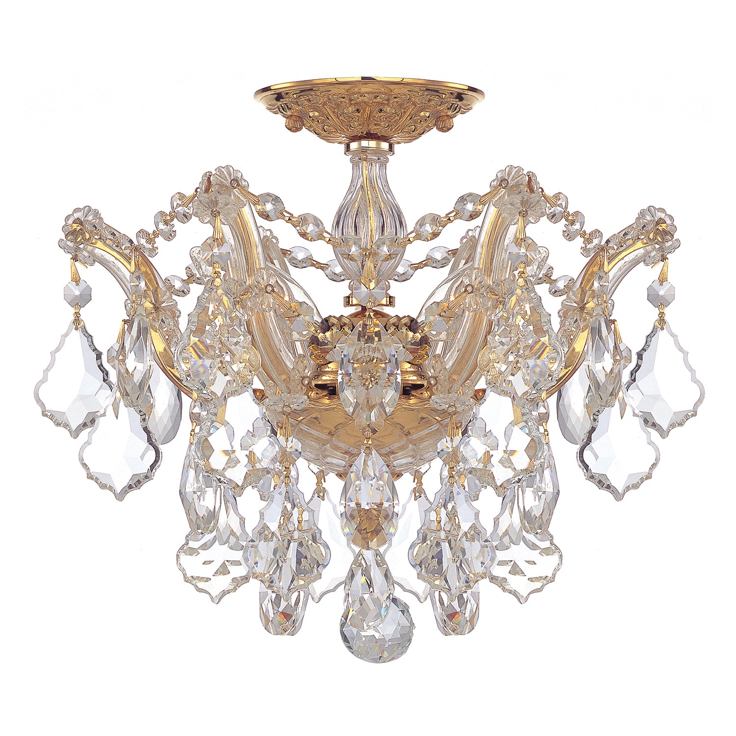Crystorama Maria Theresa 3-Light Semi Flush Ceiling Mount