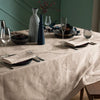 Garnier Thiebaut Mille Gouttes Taupe Jacquard Tablecloth