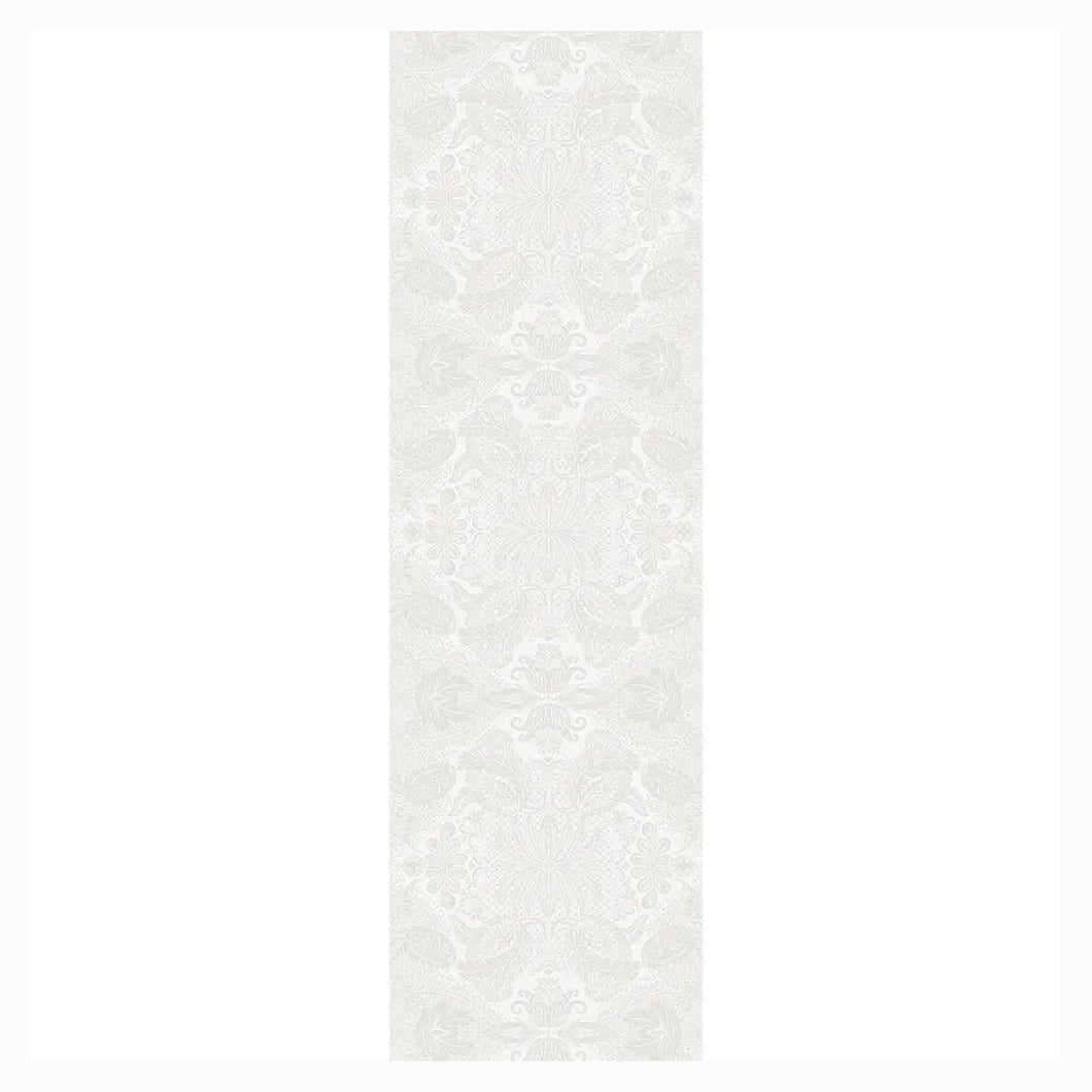 Garnier Thiebaut Mille Isaphire Blanc Jacquard Table Runner