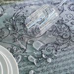 Garnier Thiebaut Arcades Cendre Jacquard Tablecloth