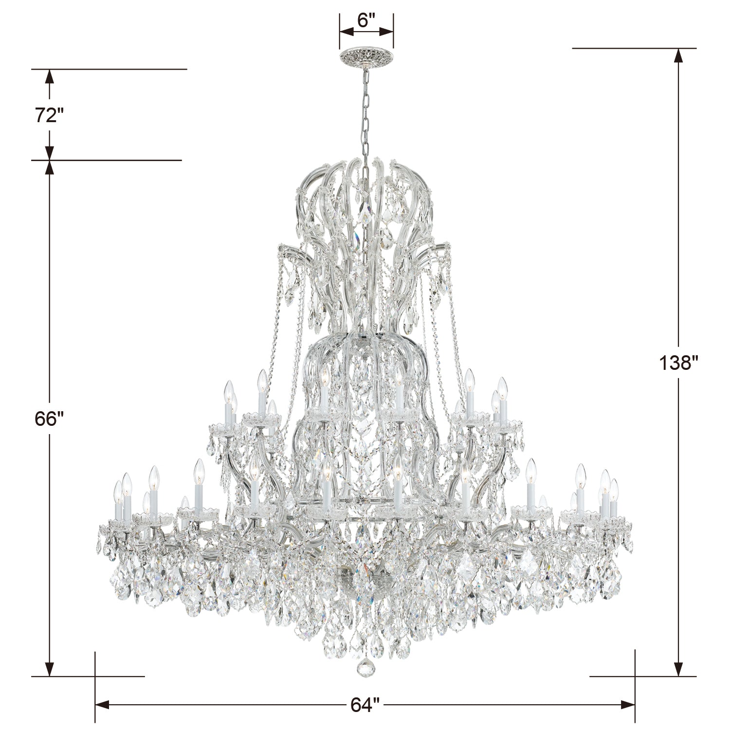 Crystorama Maria Theresa 37-Light Chandelier