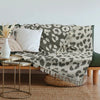 Garnier Thiebaut Leopard Plaid Kaki Jacquard Bed Throw Blanket