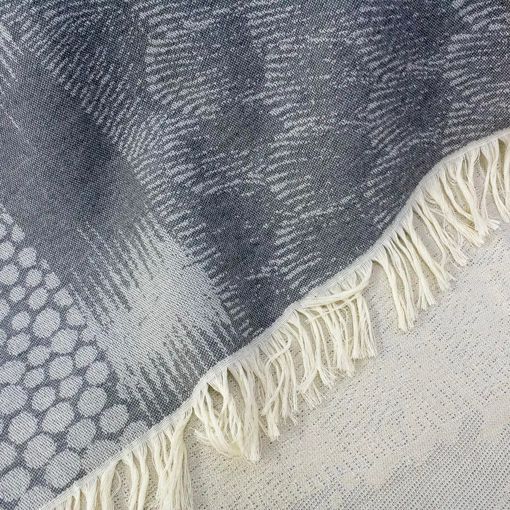 Garnier Thiebaut Matieres Plaid Nuage Jacquard Bed Throw Blanket