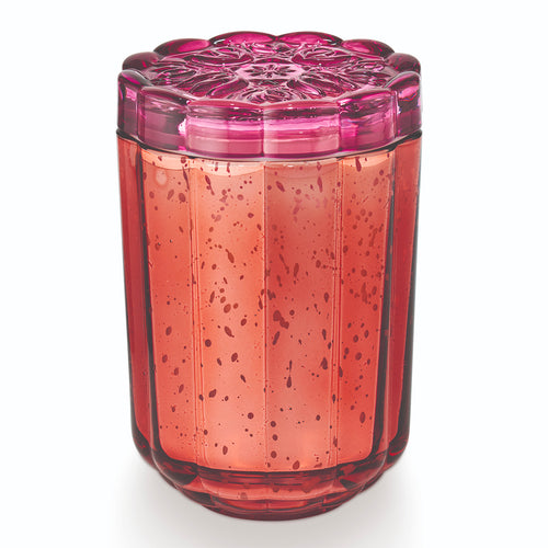 Illume Flourish Glass Pink Pepper Fruit Candle