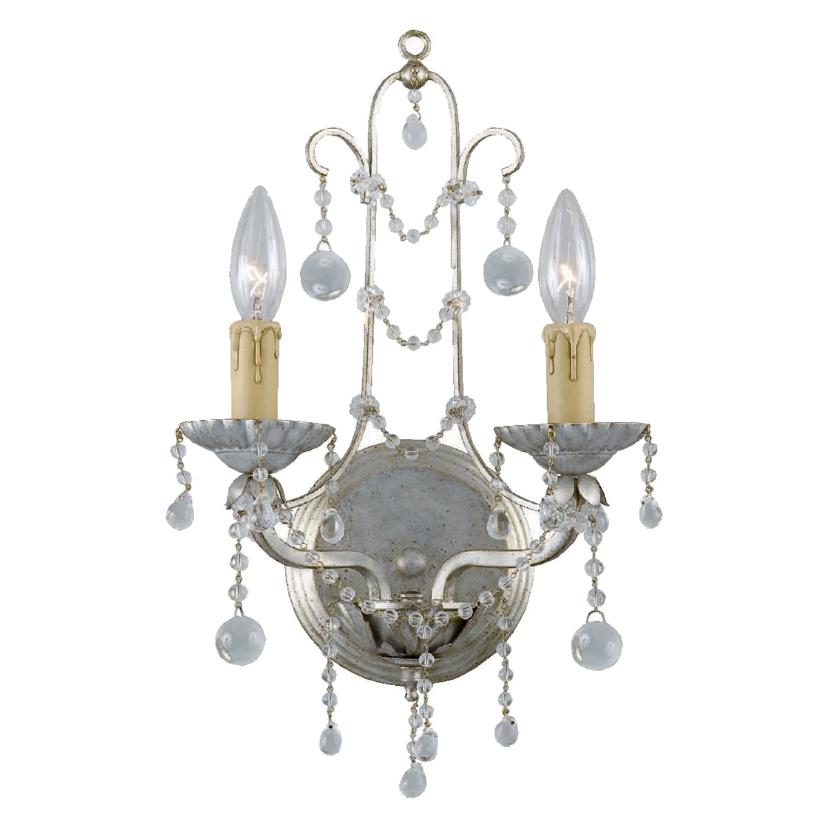 Crystorama Paris Market 4612 2-Light Wall Sconce