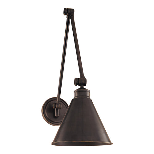 Hudson Valley Lighting Exeter Brass Shade Wall Sconce