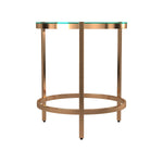 Brushed Brass Stainless Steel Side Table
