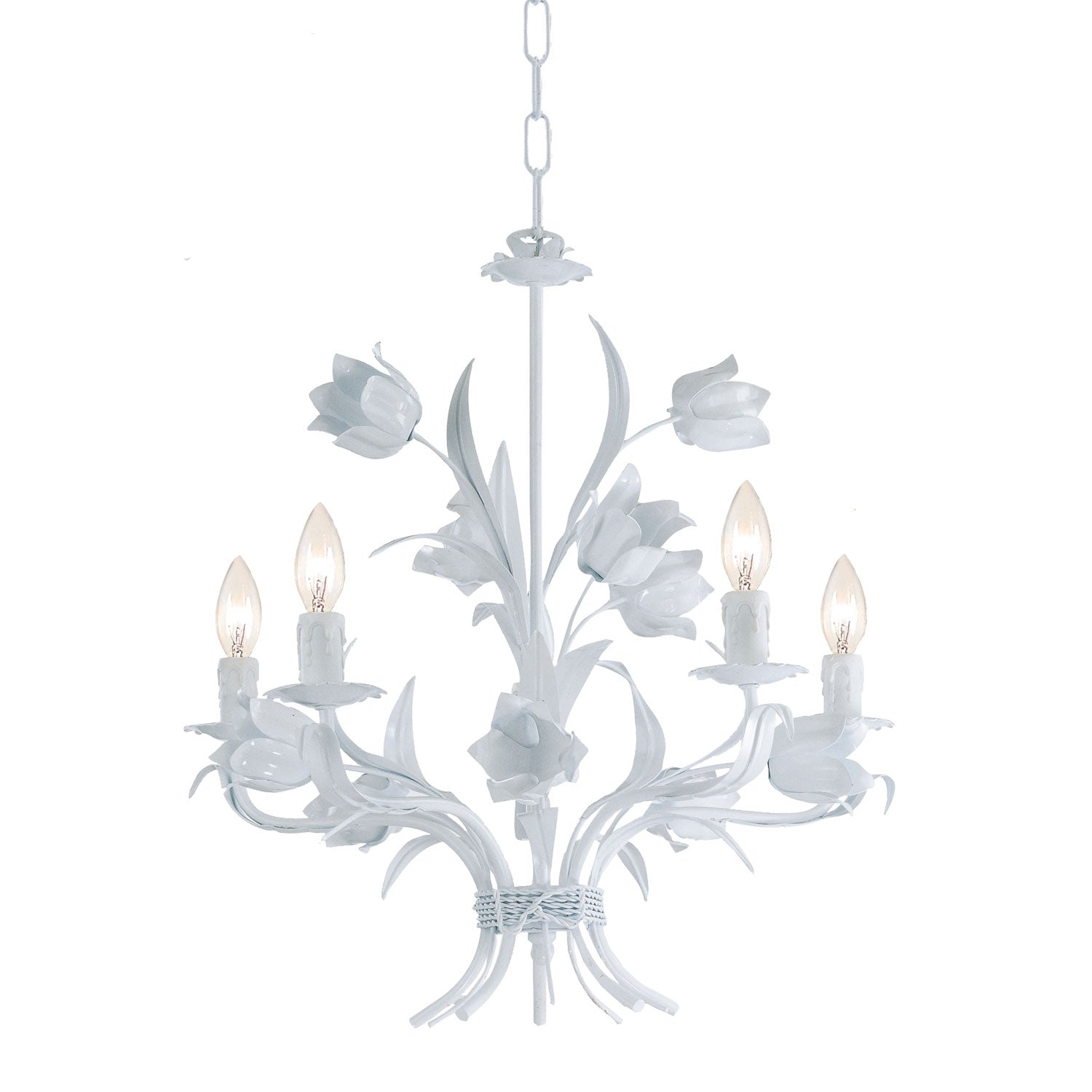 Crystorama Southport White 5-Light Chandelier