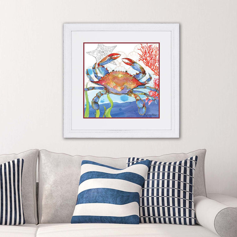 Roberts Oceana Crab 1 Framed Art