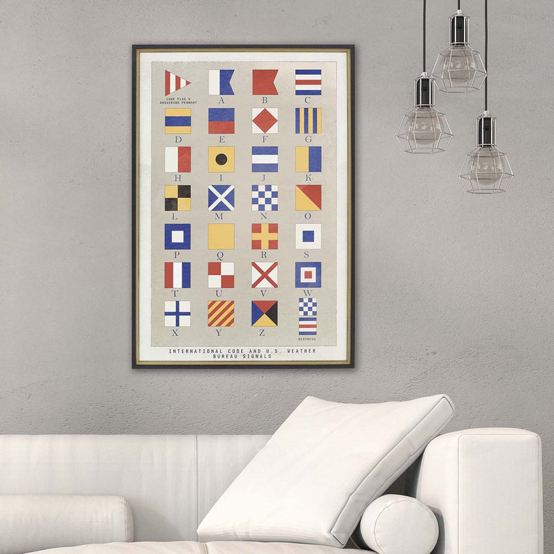 Hurd Nautical Flags Framed Art