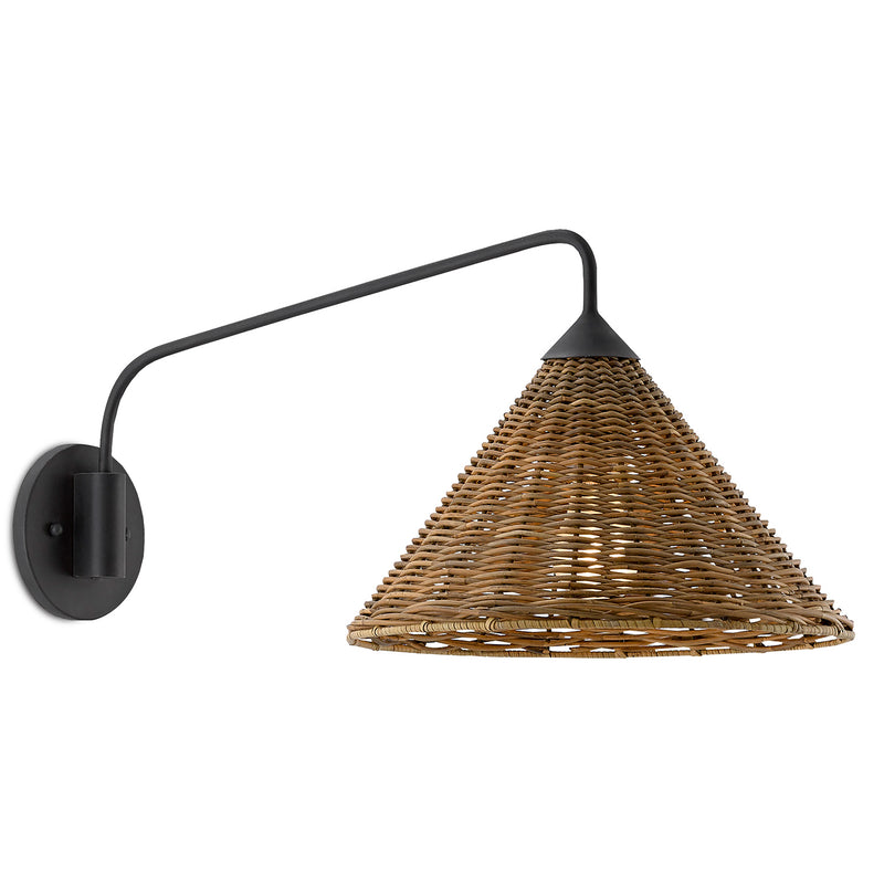 Currey & Co Basket Swing Arm Sconce