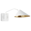 Currey & Co Serpa Single White Wall Sconce