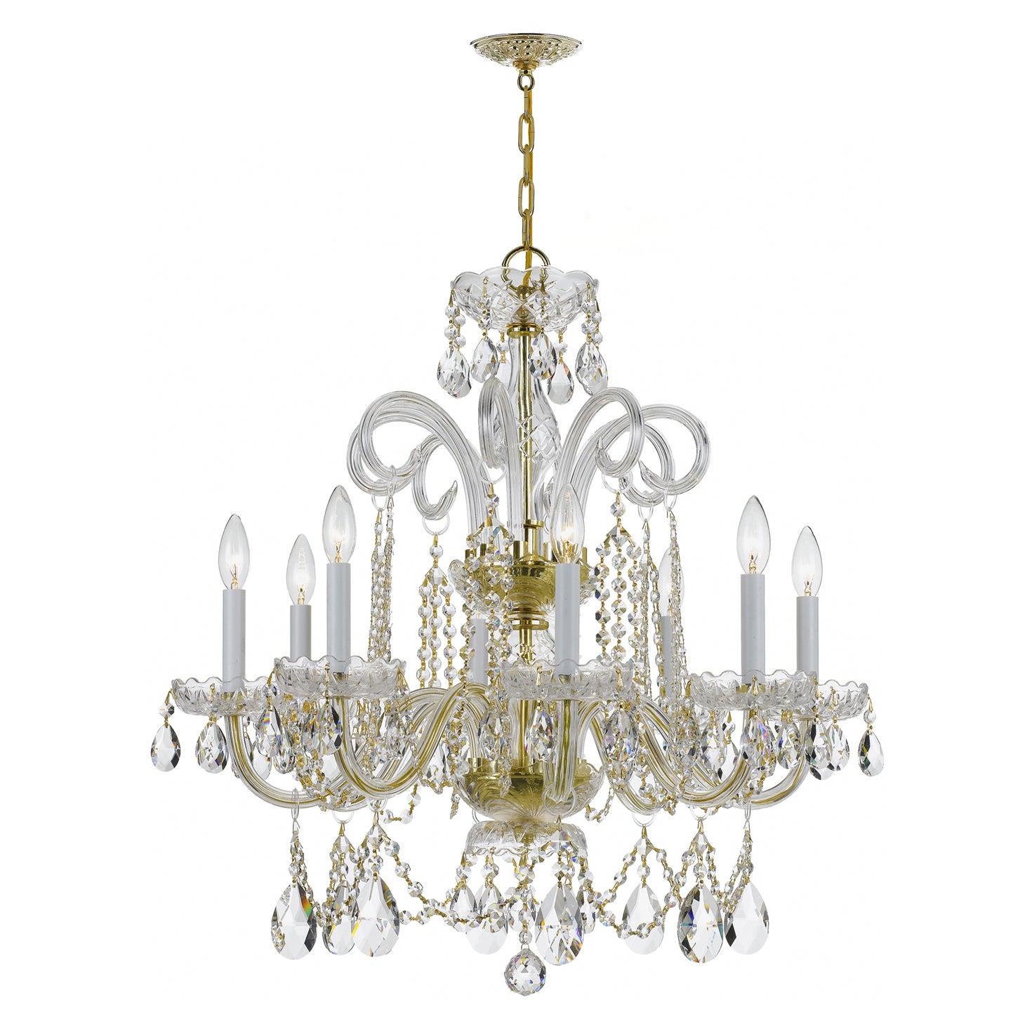 Crystorama Traditional Crystal 8-Light Chandelier