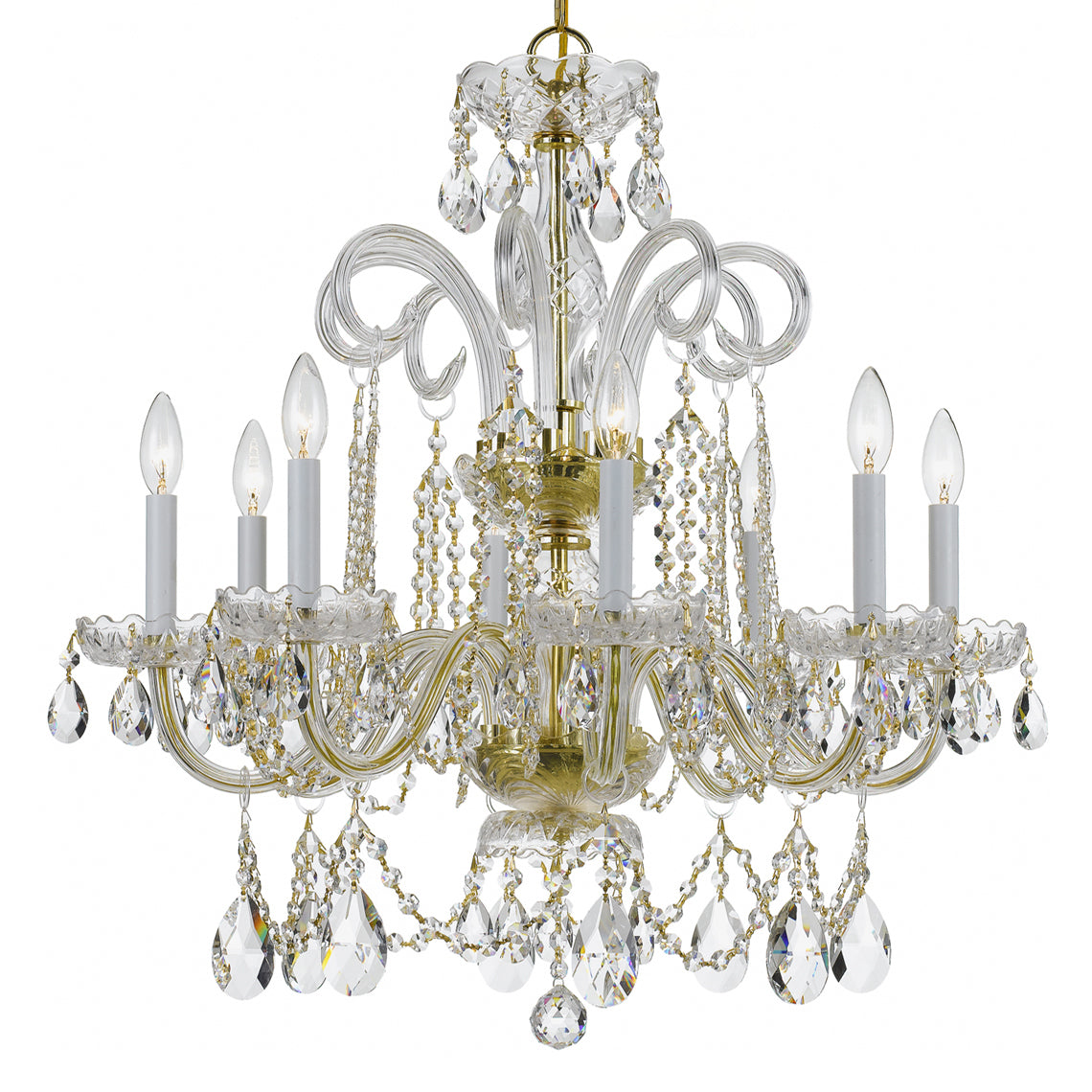 Crystorama Traditional Crystal 8-Light Chandelier
