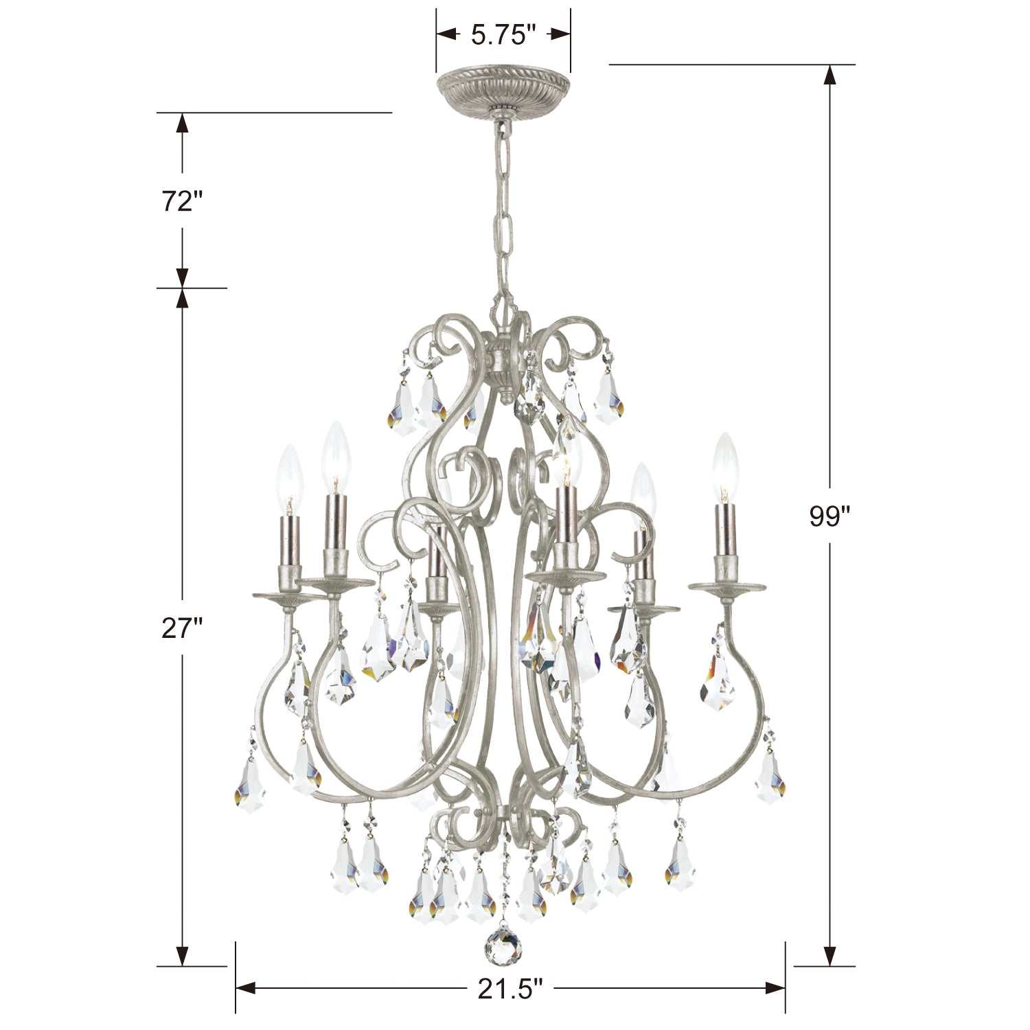 Crystorama Ashton 6-Light Chandelier