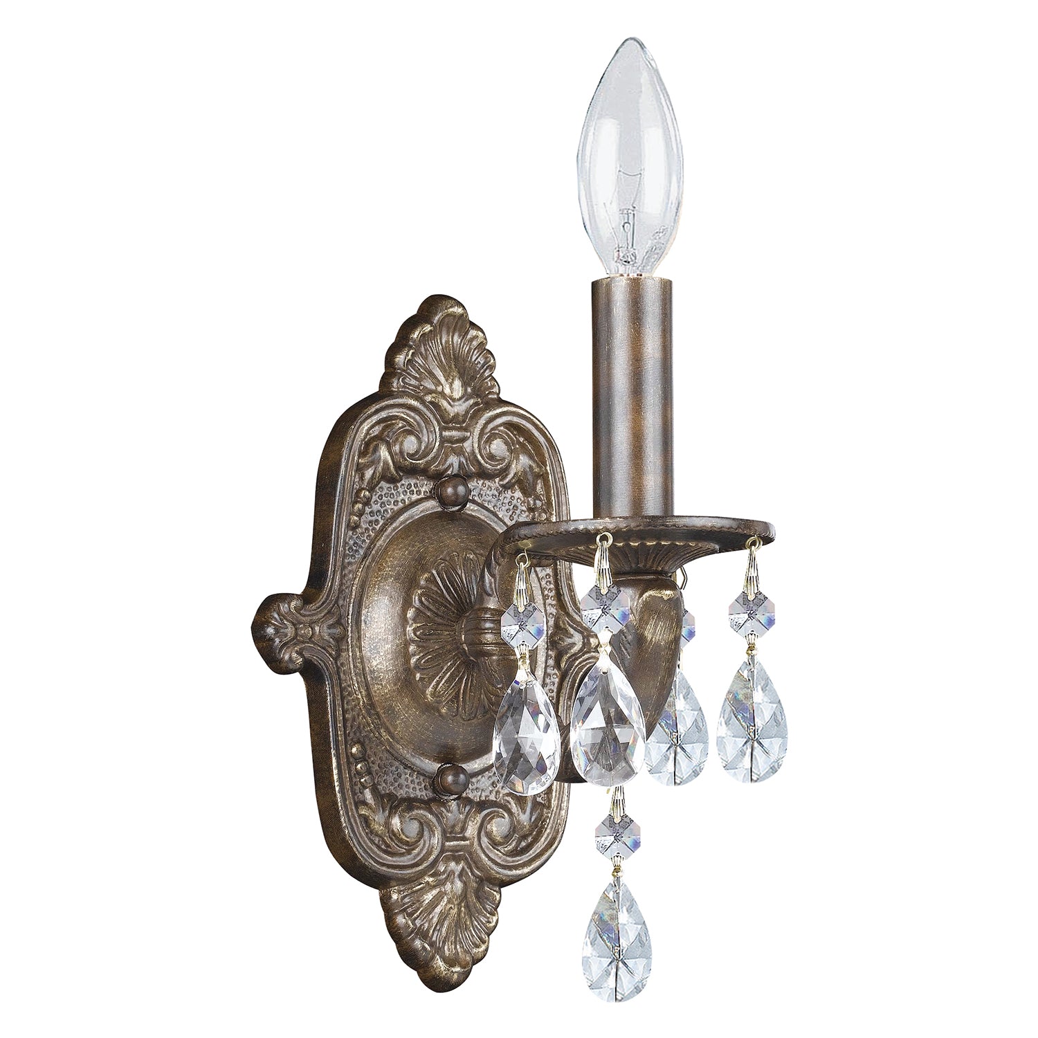 Crystorama Paris Market Crystal Drop 5021 1-Light Wall Sconce