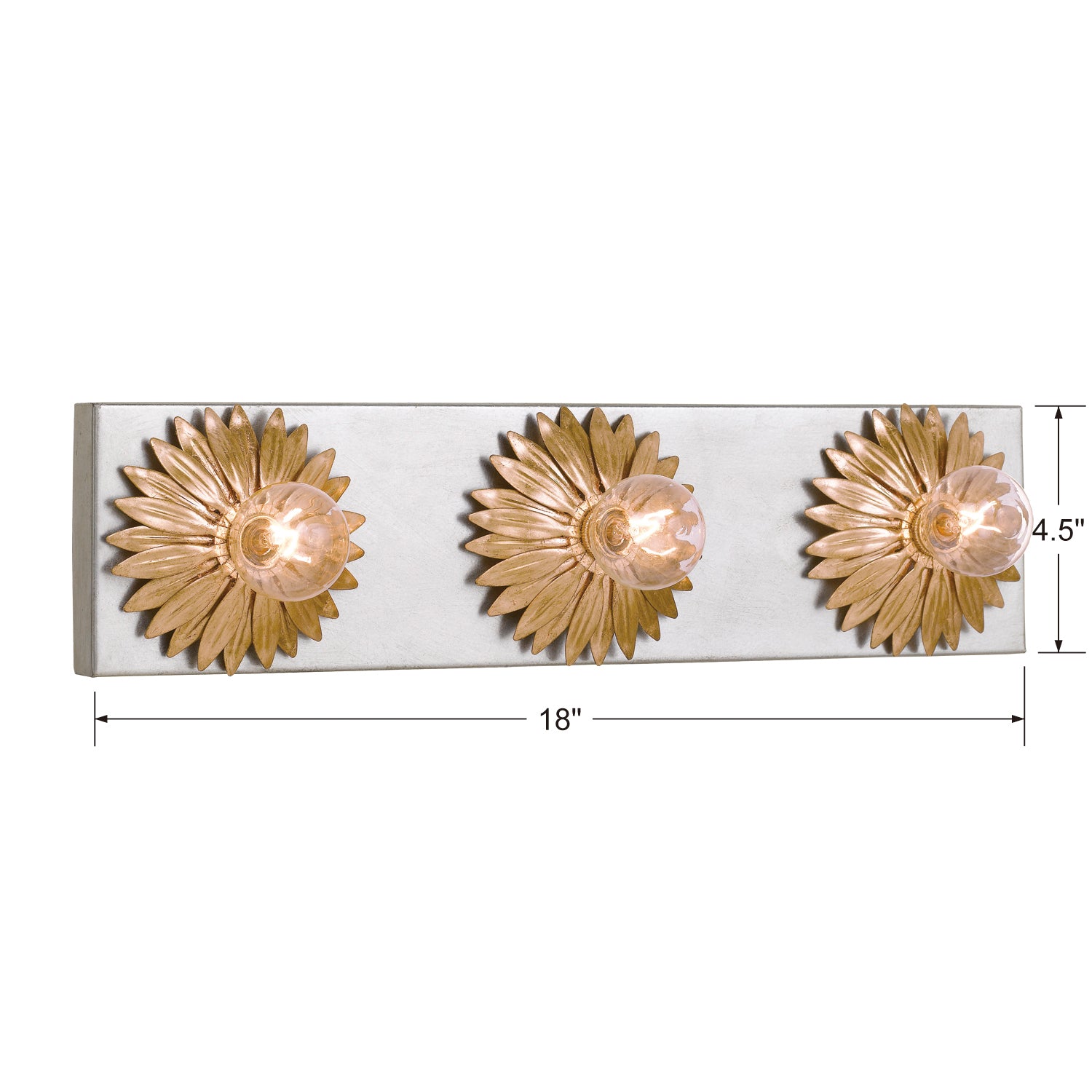 Crystorama Broche 3-Light Bath Vanity