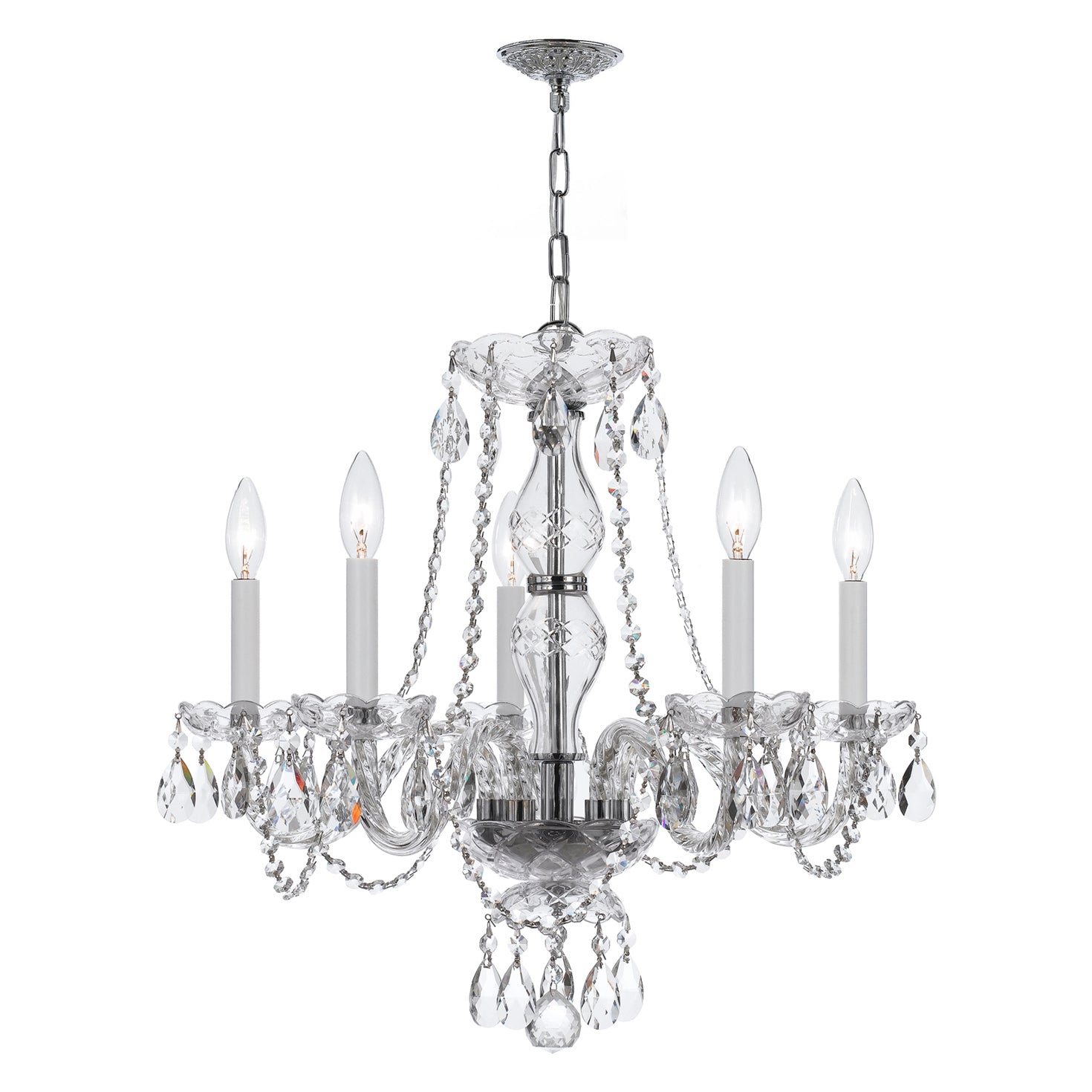Crystorama Traditional Crystal 5085 5-Light Chandelier