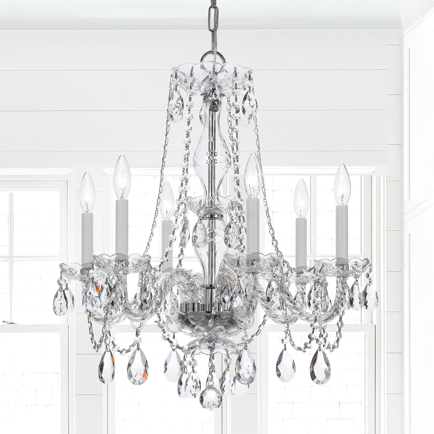 Crystorama Traditional Crystal 5086 6-Light Chandelier