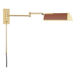 Hudson Valley Holtsville Leather Swing Arm Wall Sconce - Final Sale