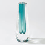 Global Views Square Cut Glass Vase