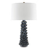 Currey & Co Sunken Table Lamp Blue Drip