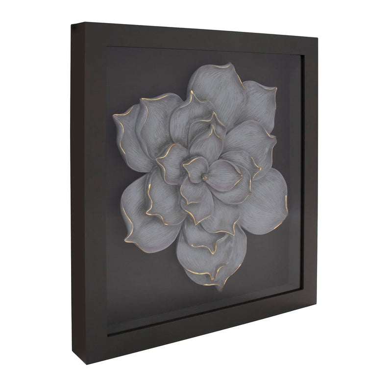 Flower Magnolia Wood Framed Wall Art