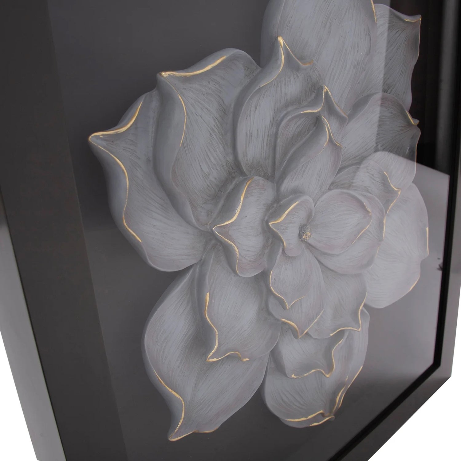 Flower Magnolia Wood Framed Wall Art