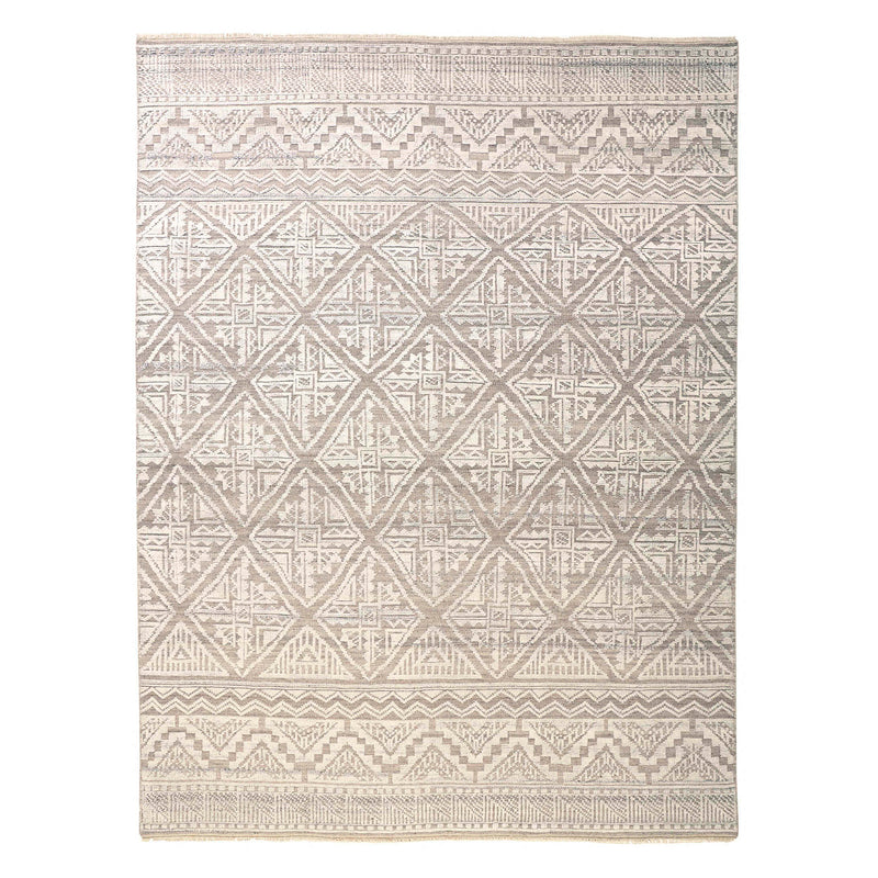 Feizy Payton Beige Gray Hand Knotted Rug