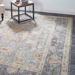 Feizy Carrington Gray Pink Hand Knotted Rug