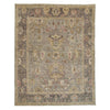 Feizy Carrington Gray Pink Hand Knotted Rug