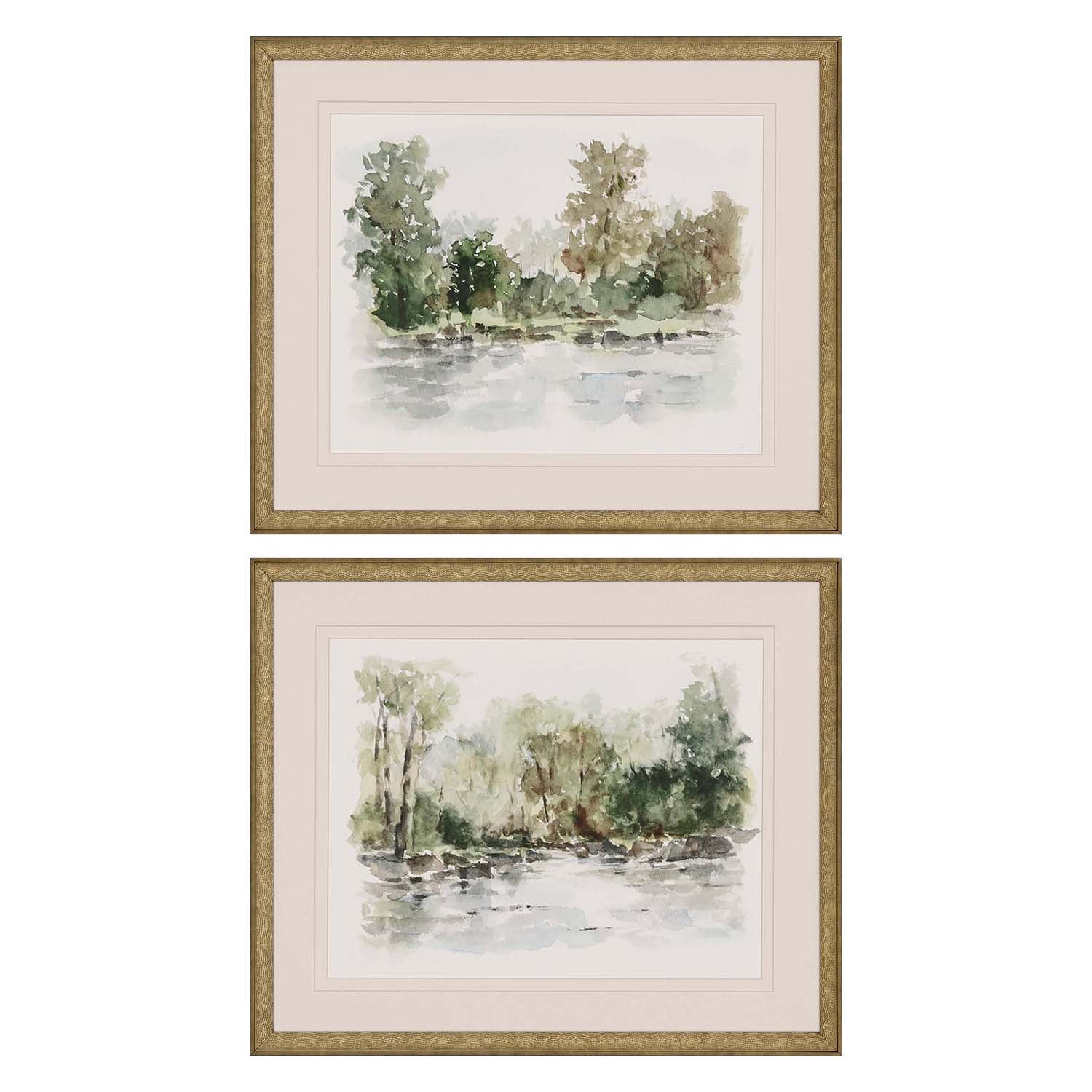 Harper Wooded Stream Framed Art Set of 2