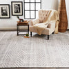 Feizy Vivien Gray Beige Hand Knotted Rug