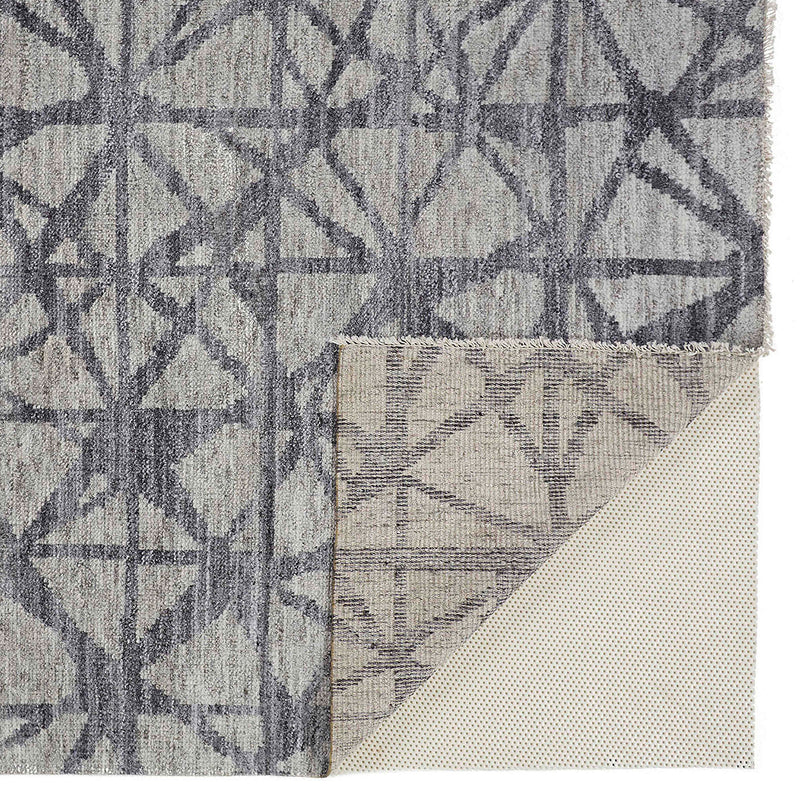 Feizy Vivien Light Gray Hand Knotted Rug