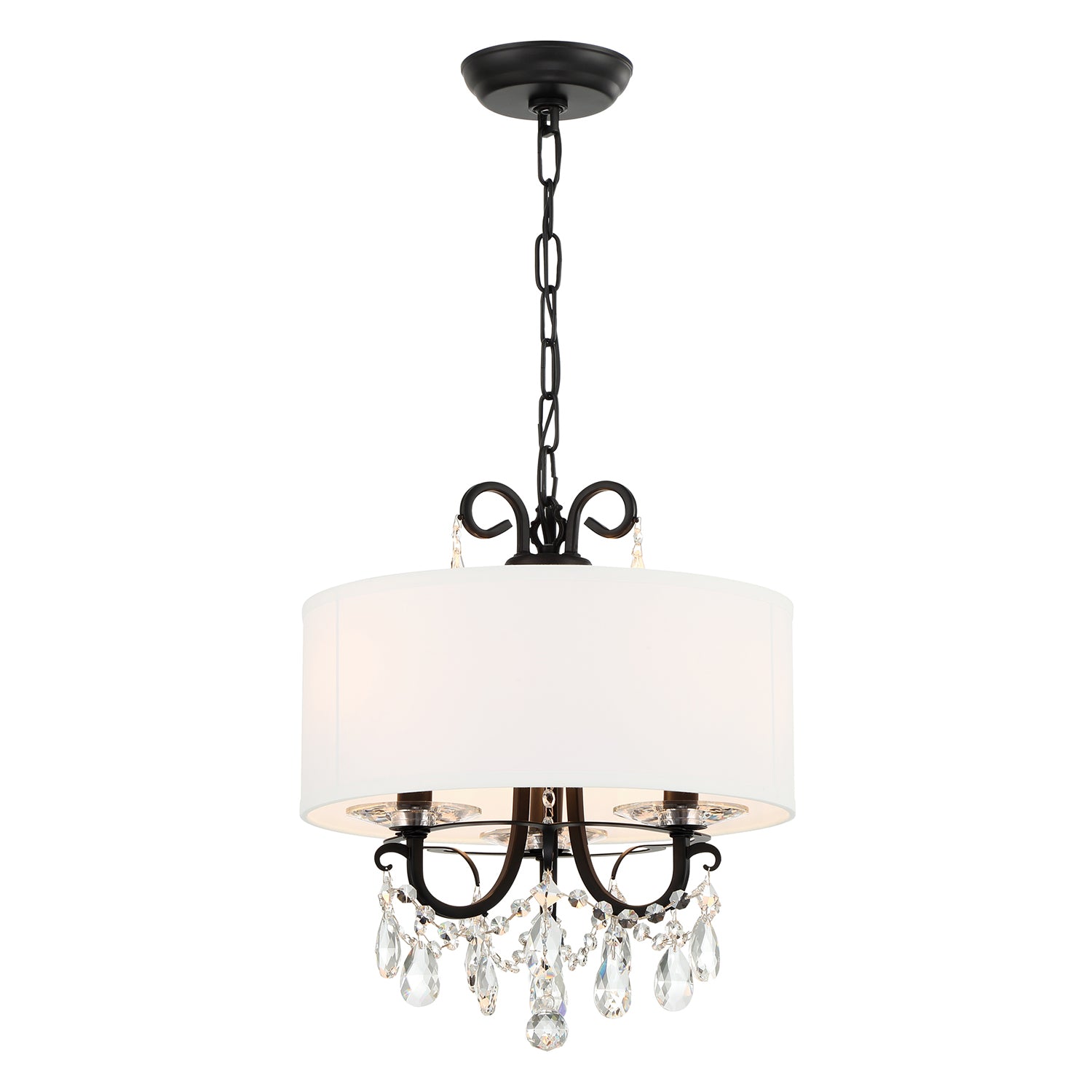 Crystorama Othello 3-Light Shade Mini Chandelier