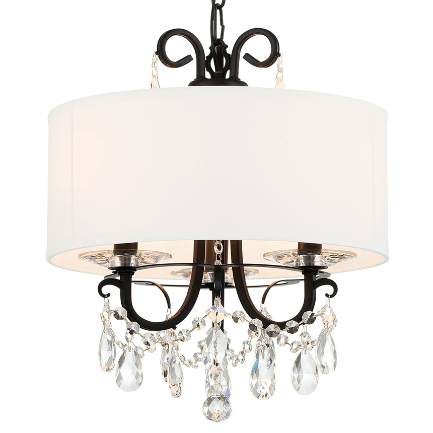 Crystorama Othello 3-Light Shade Mini Chandelier