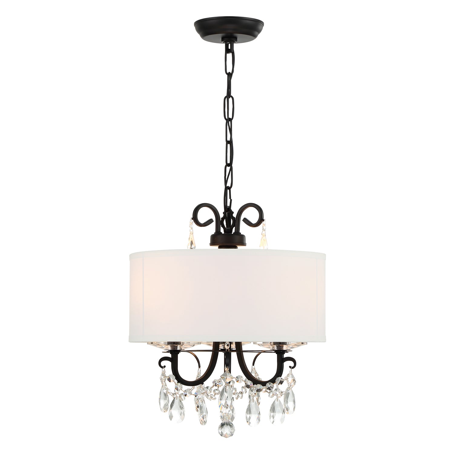 Crystorama Othello 3-Light Shade Mini Chandelier